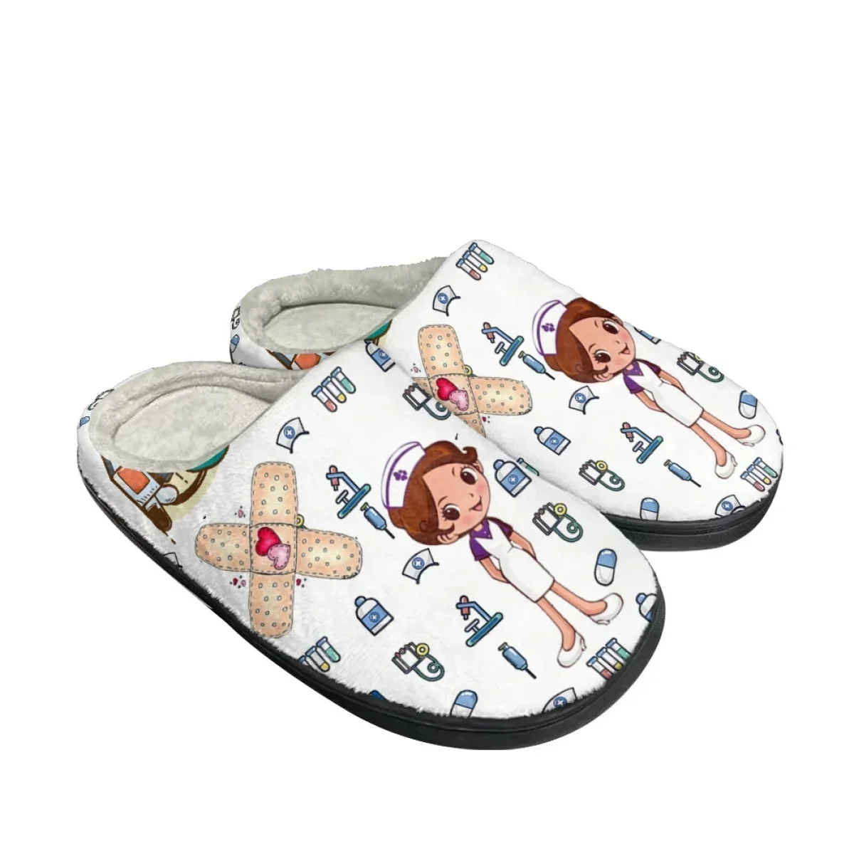 Home Design Bathroom - Pantuflas Casuales de Invierno para Interiores,