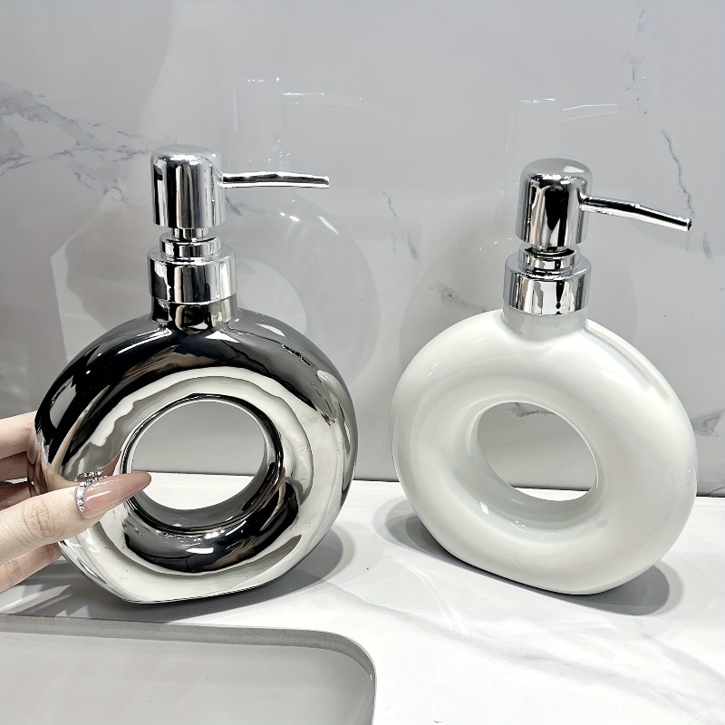 Home Bathroom Soap Dispenser - Dispensador de jabón de cerámica creativo,