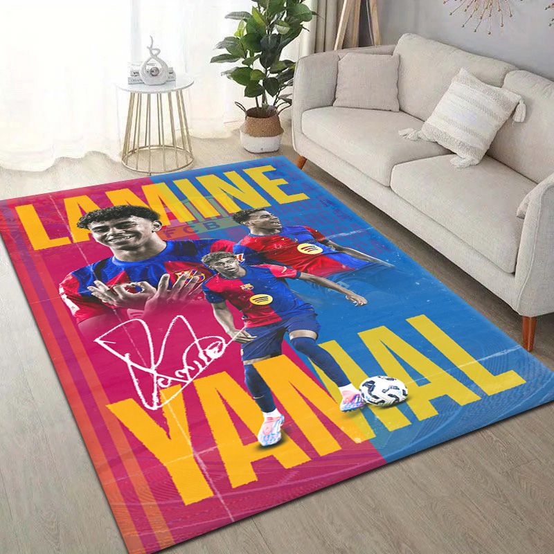 Home Bathroom Fan - Alfombra Antideslizante Decorativa de Lamine Yamal,