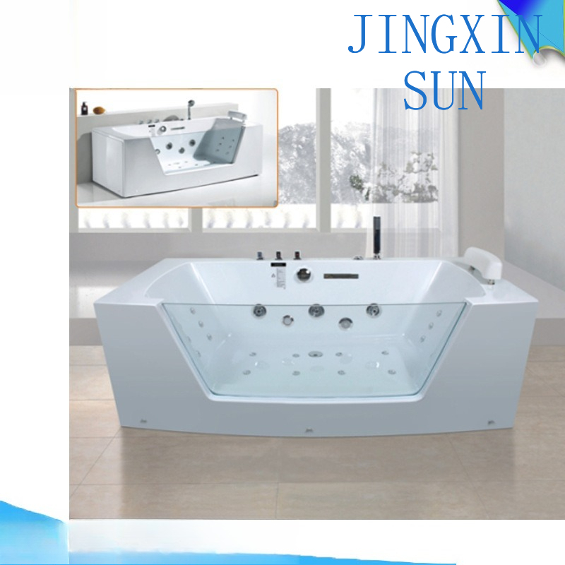Home Bathroom Jacuzzi - Baño Andy, jacuzzi de vidrio de