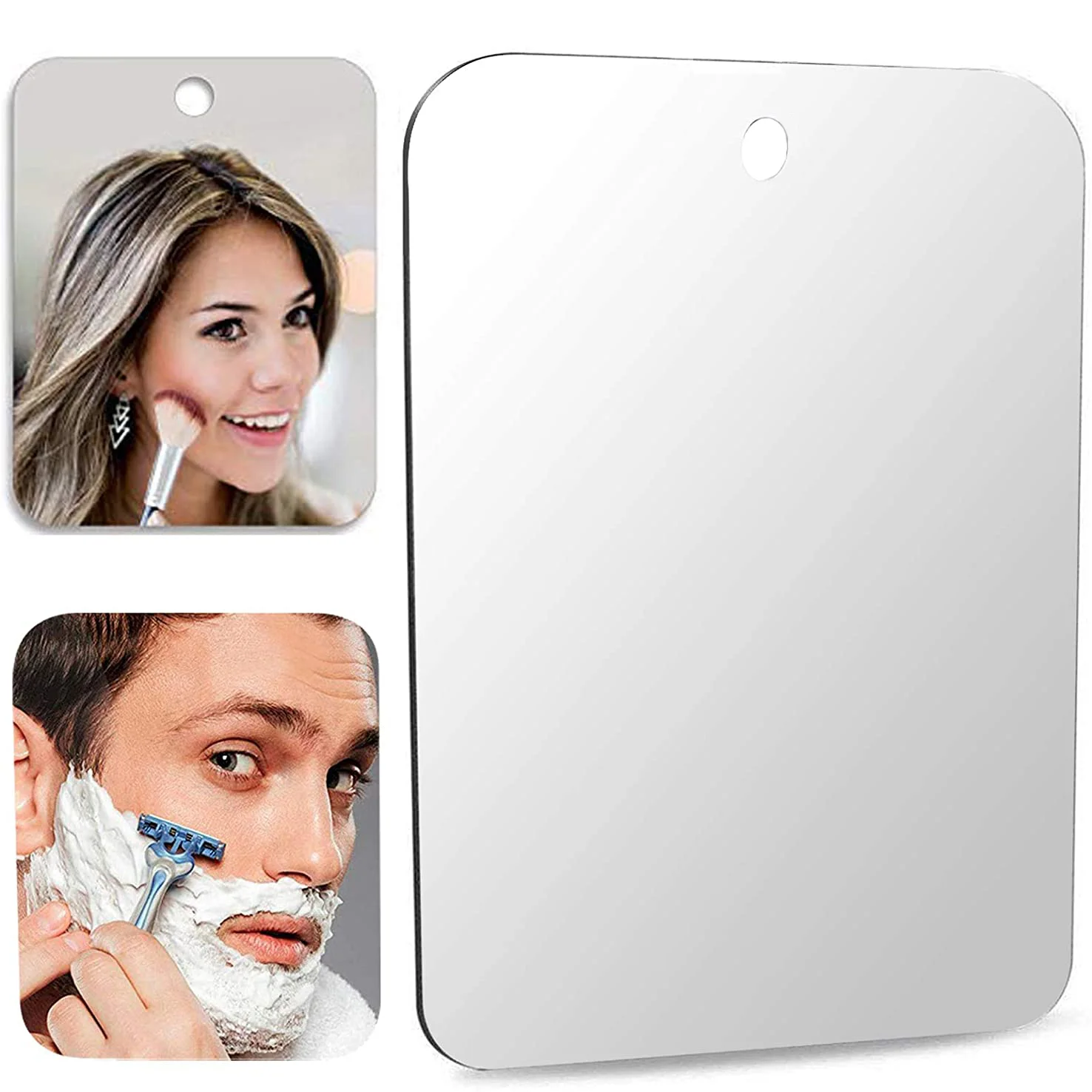 Shaving Mirror Suction - ia acrílica del banheiro del maquillaje