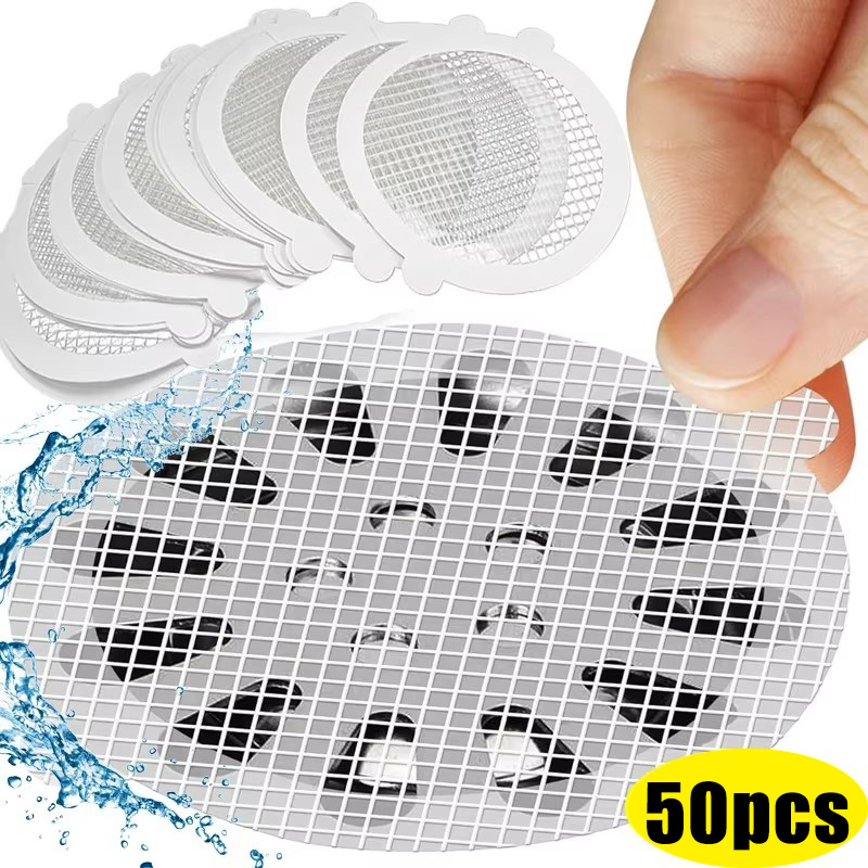 Drain Hair Catcher - 10-50 unidades de pegatinas desechables de