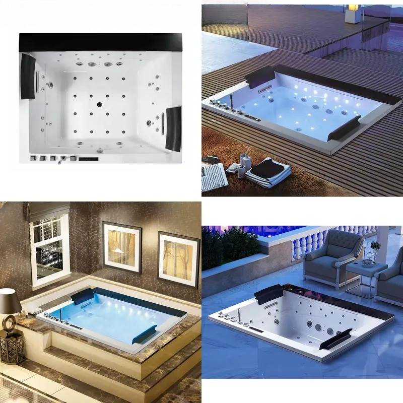 Home Bathroom Jacuzzi - Jacuzzi Doble con Control Digital y