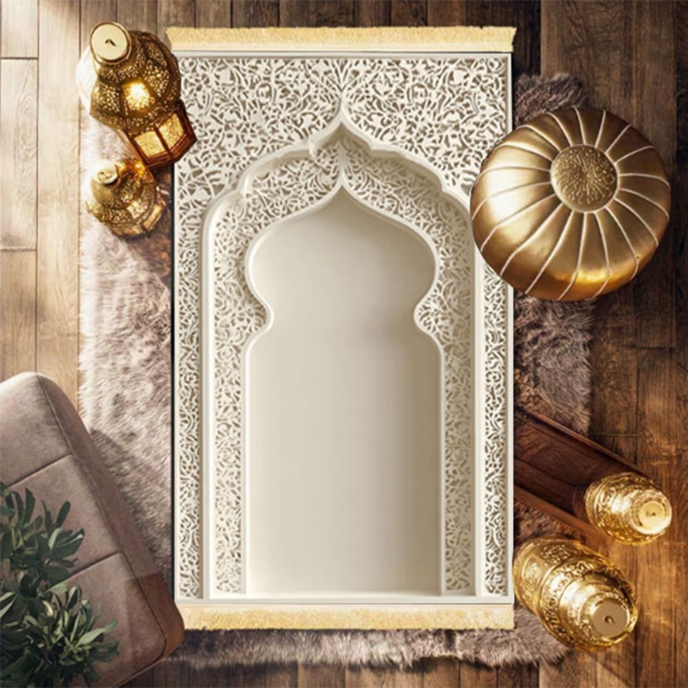 Home Bathroom Door Design - Alfombra de oración islámica VIKAMA con