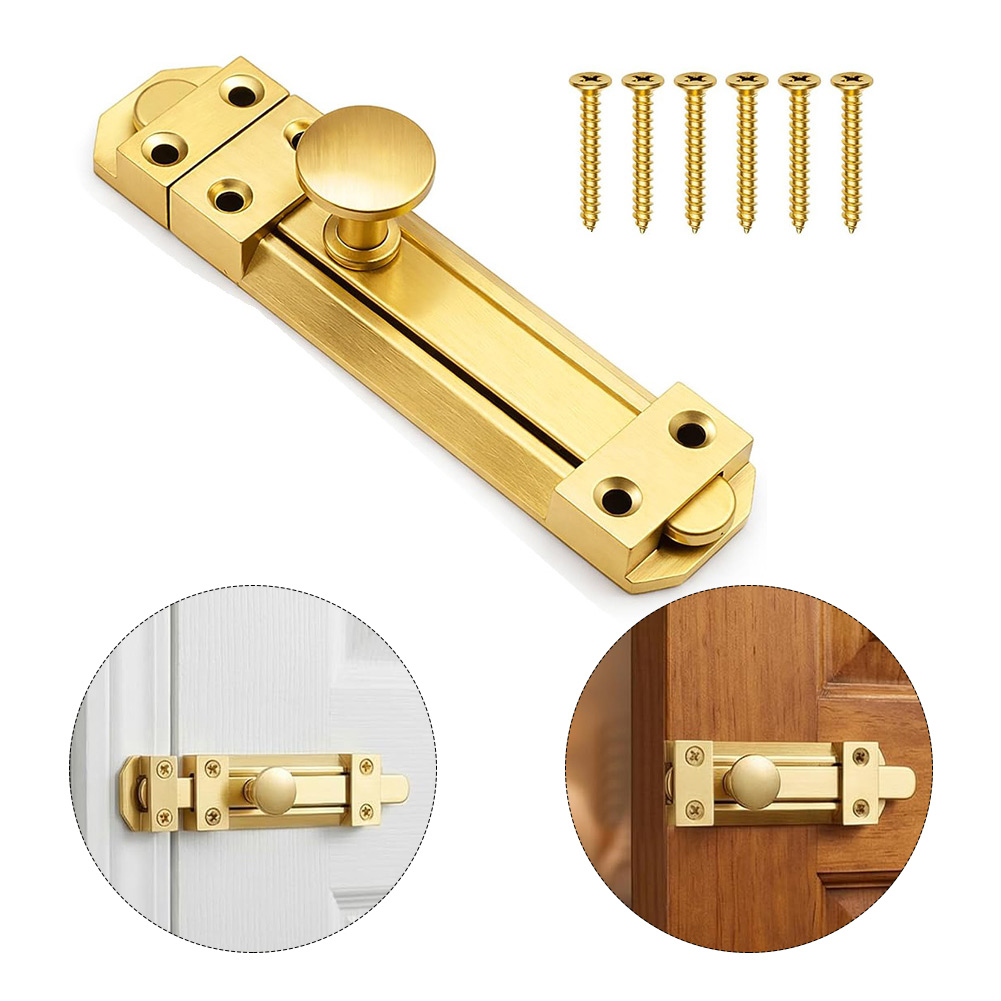 Home Bathroom Lock - Cerradura de puerta corredera de latón