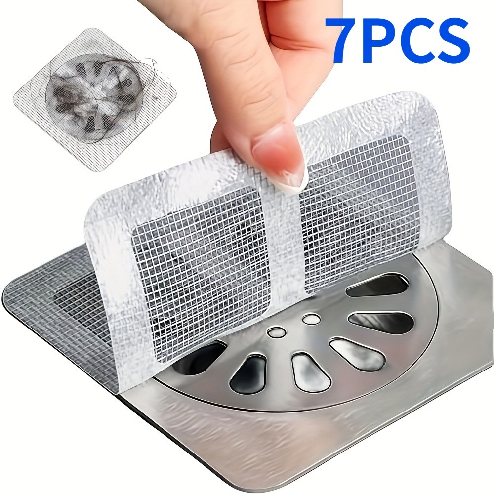 Drain Hair Catcher - Filtro desechable de malla para desagües,