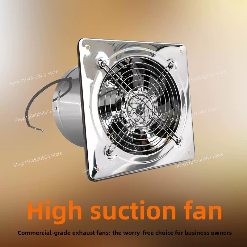 Home Bathroom Fan - Ventilador de Extracción de Acero Inoxidable