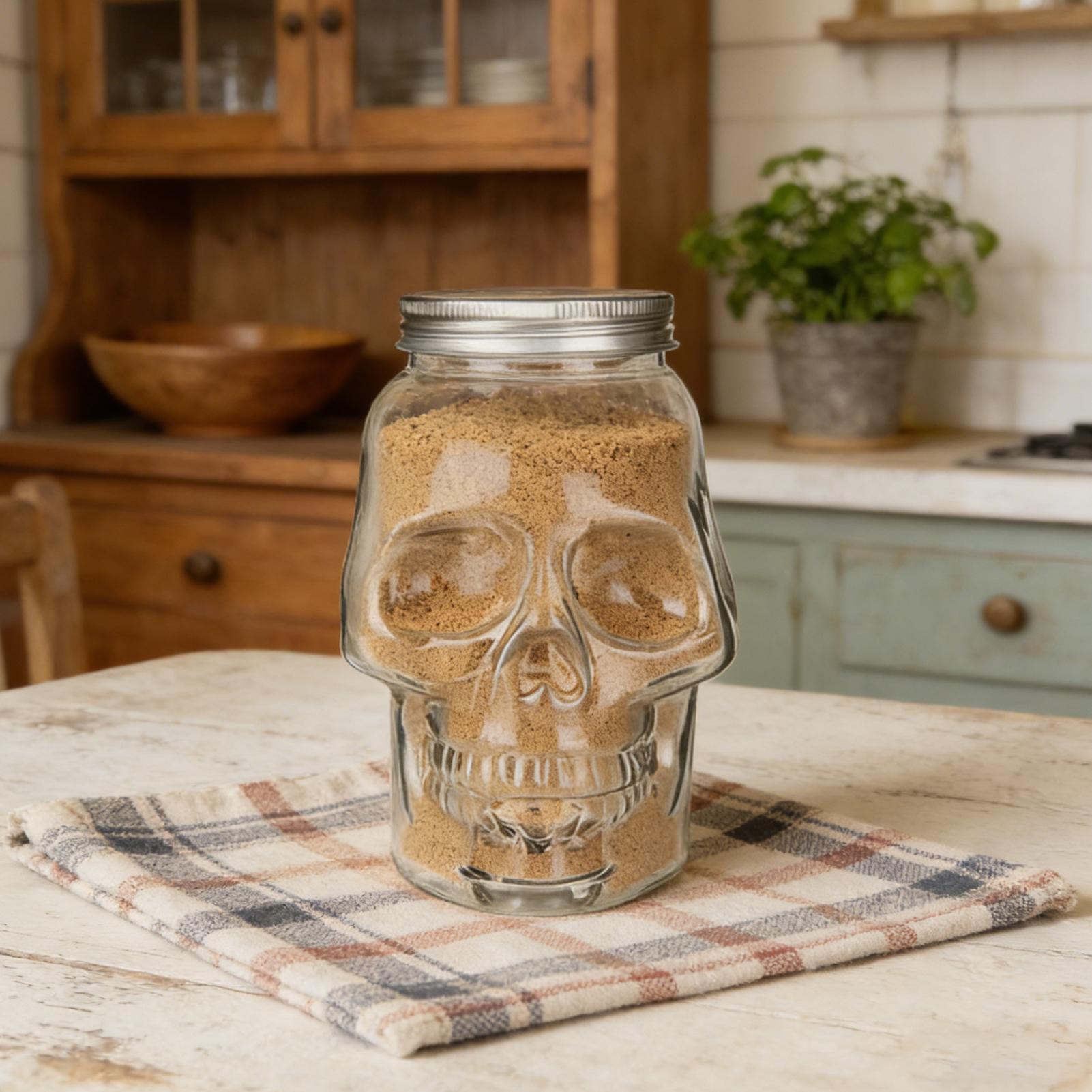 Frascos de Calaveras Únicos Re - Bath Salts Jar reseña y precio