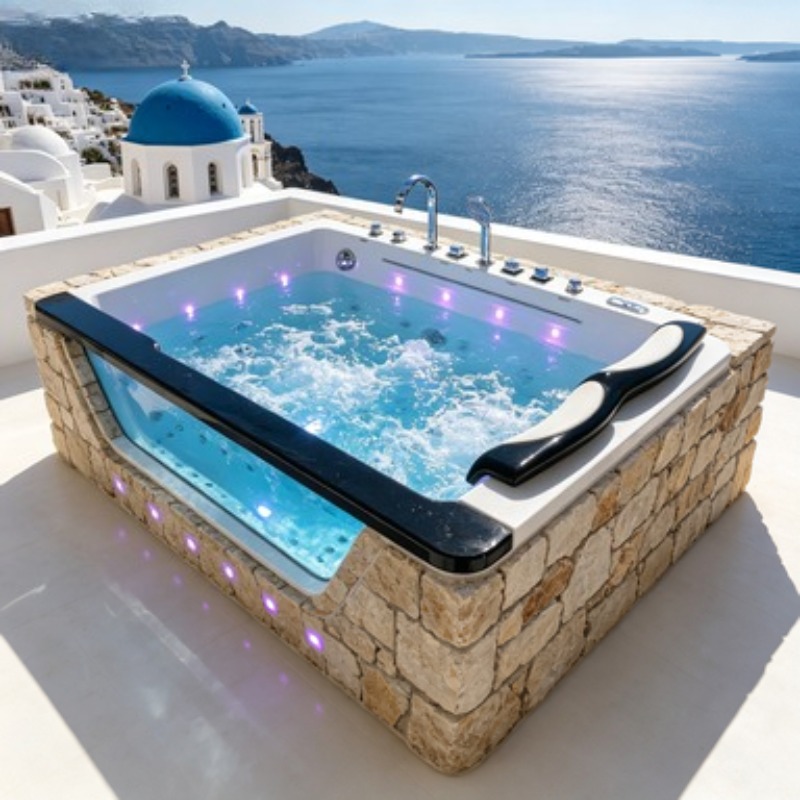 Jacuzzi Exterior para 4 Person - Home Bathroom Jacuzzi reseña y precio