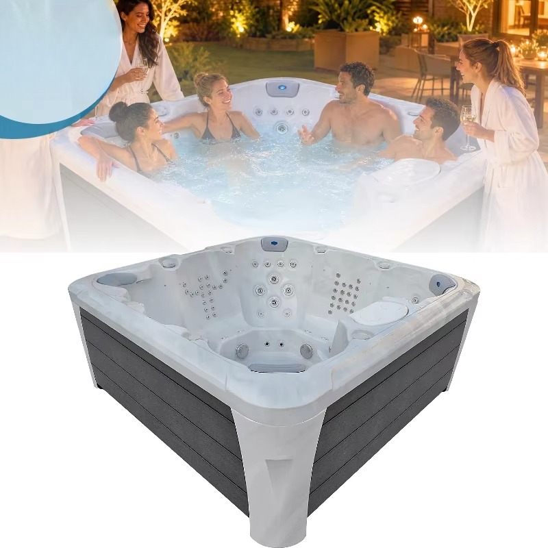 Jacuzzi Exterior para 4 Person - Home Bathroom Jacuzzi reseña y precio