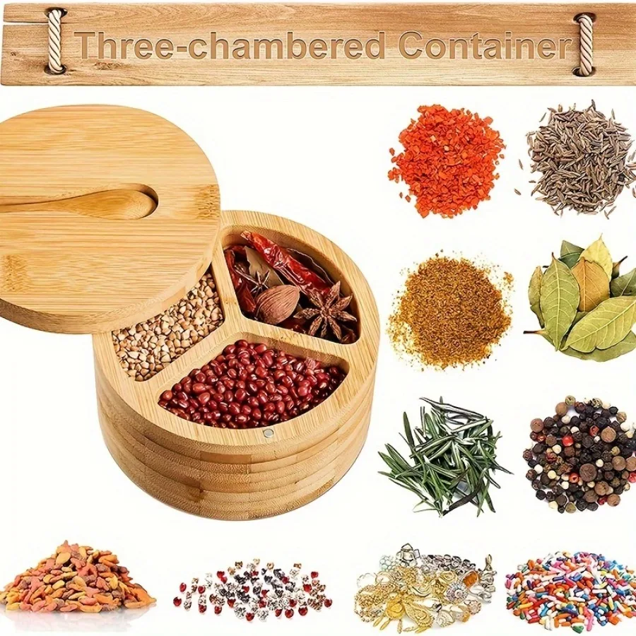 Tarro de condimentos de madera - Bath Salts Jar reseña y precio