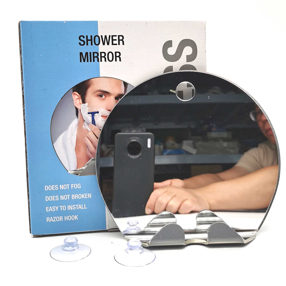 Espejo Redondo Plateado Antiva - Shaving Mirror Suction reseña y precio
