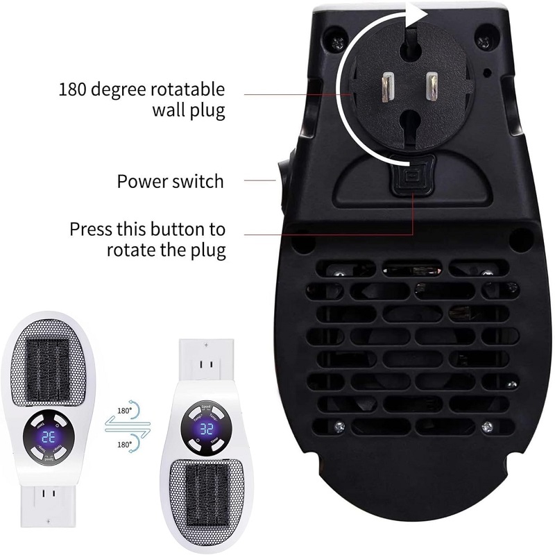 Calentador eléctrico con enchu - Home Bathroom Fan reseña y precio