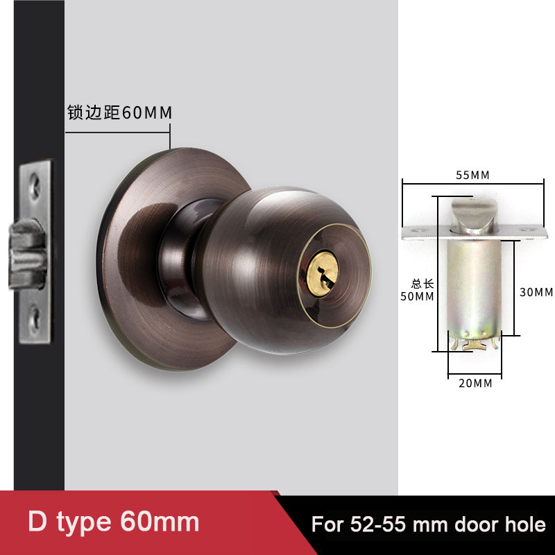 Perillas de puerta redondas de - Home Bathroom Lock reseña y precio