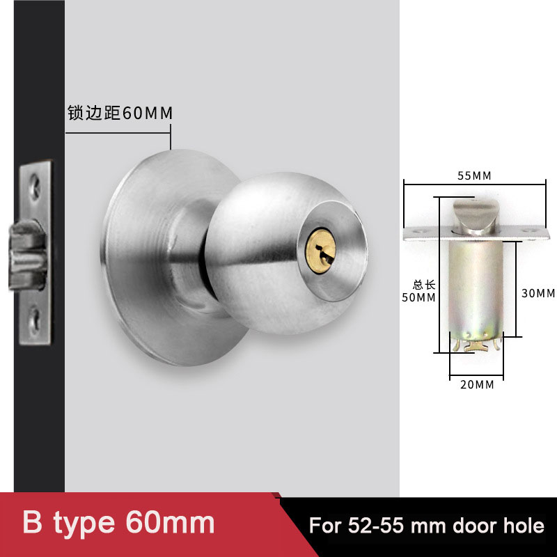 Perillas de puerta redondas de - Home Bathroom Lock reseña y precio