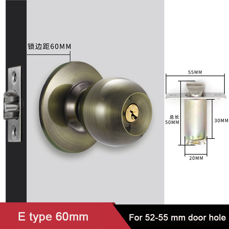 Perillas de puerta redondas de - Home Bathroom Lock reseña y precio