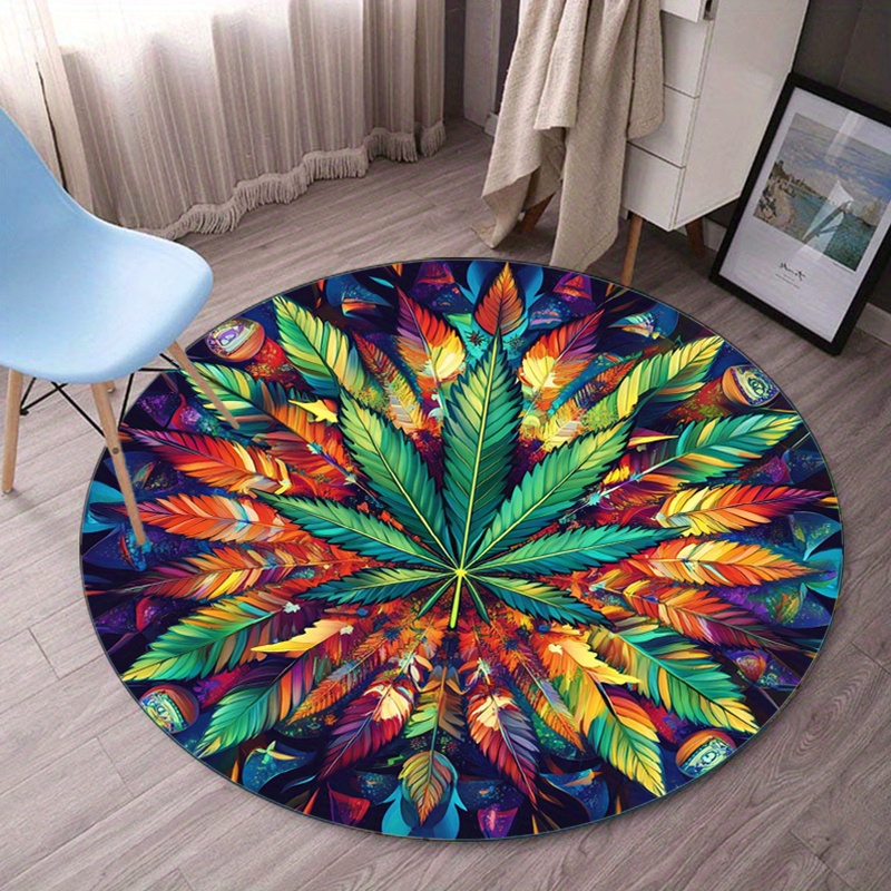 Alfombra redonda de Mandala de - Home Bathroom Door Design reseña y precio