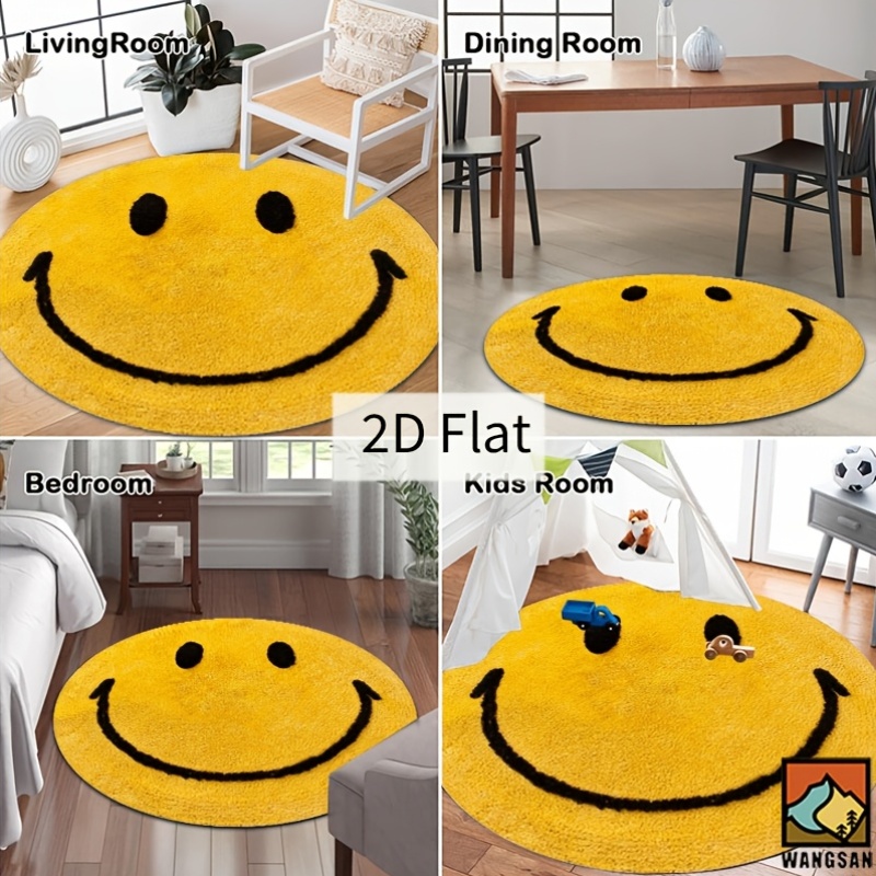Alfombra Redonda de Franela 2D - Home Bathroom Door Design reseña y precio
