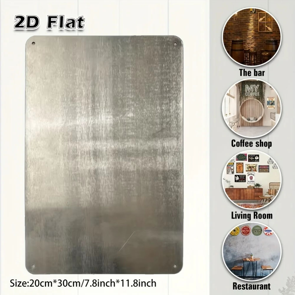 Arte de Pared Metálico 2D para - Home Design Bathroom reseña y precio