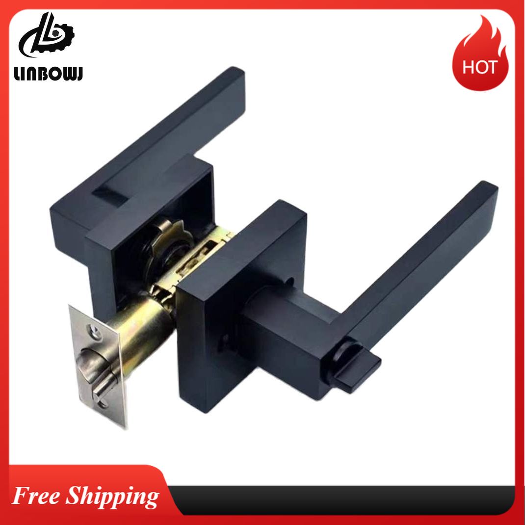 Manija de puerta negra, cerrad - Home Bathroom Lock reseña y precio