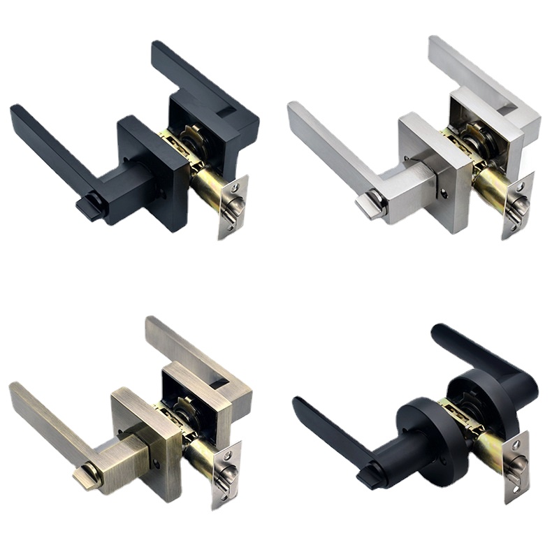 Manija de puerta negra, cerrad - Home Bathroom Lock reseña y precio