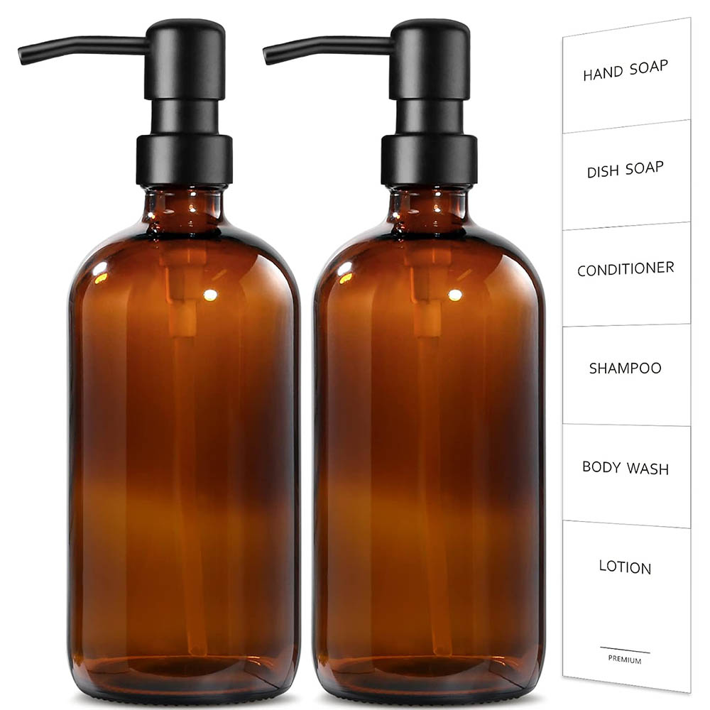 Dispensador de jabón de vidrio - Home Bathroom Soap Dispenser reseña y precio