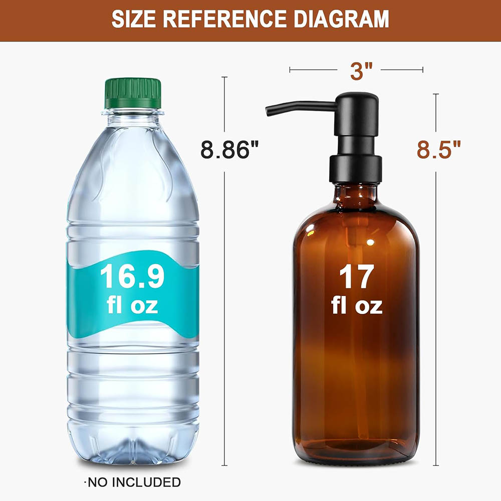 Dispensador de jabón de vidrio - Home Bathroom Soap Dispenser reseña y precio