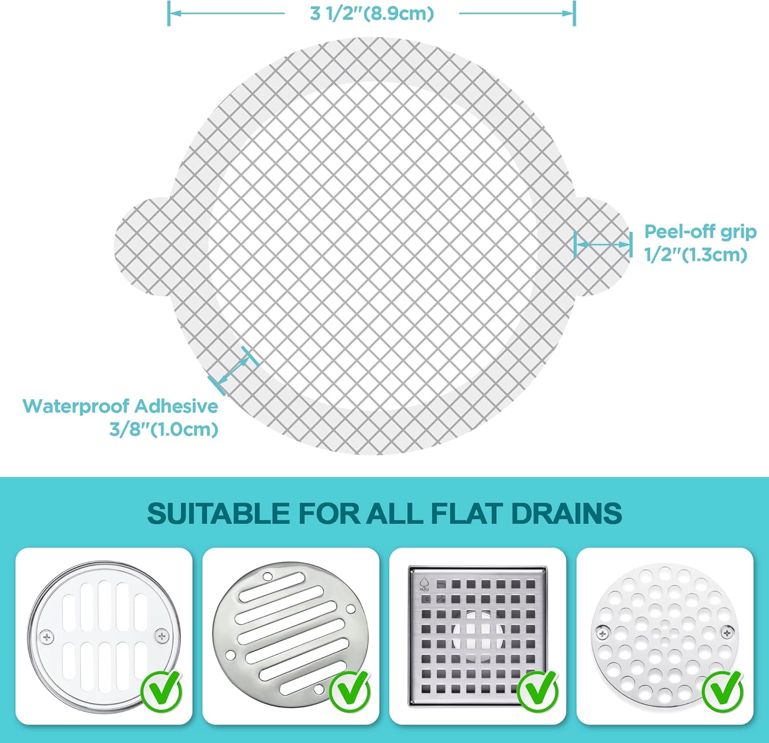Paquete de 25 filtros desechab - Drain Hair Catcher reseña y precio