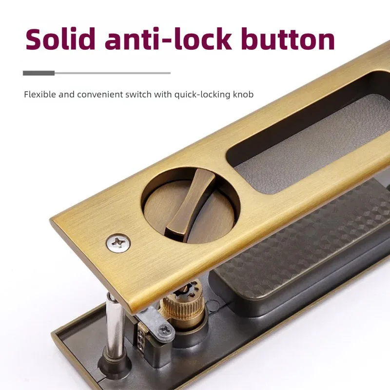 Cerradura de puerta corredera, - Home Bathroom Lock reseña y precio